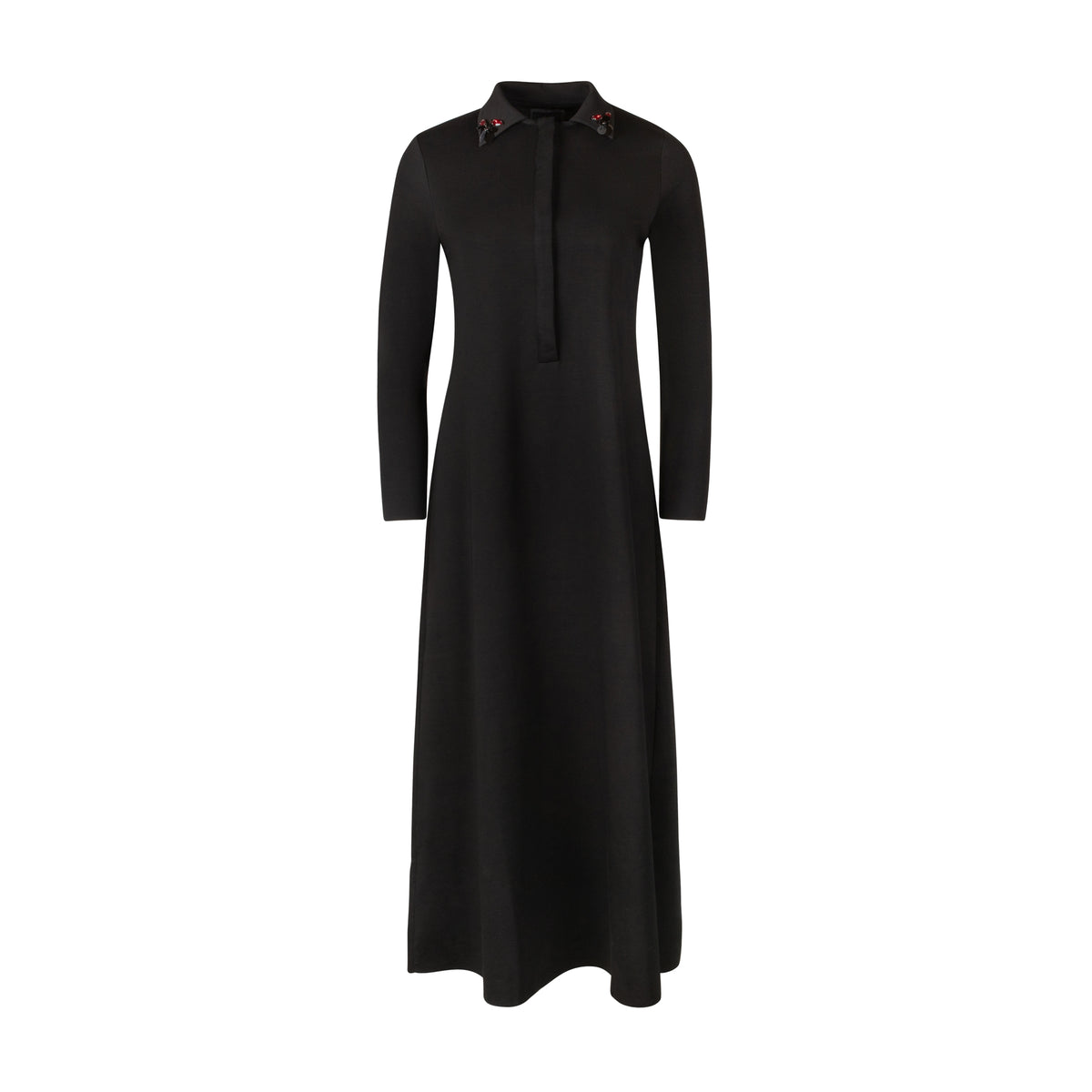 Maxi Polo Beaded Collar Dress