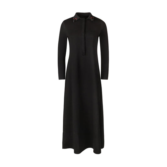 Maxi Polo Beaded Collar Dress