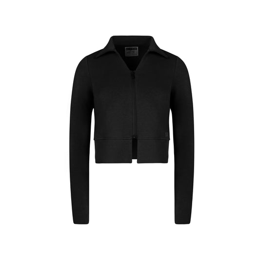 Spread Collar Zip Up