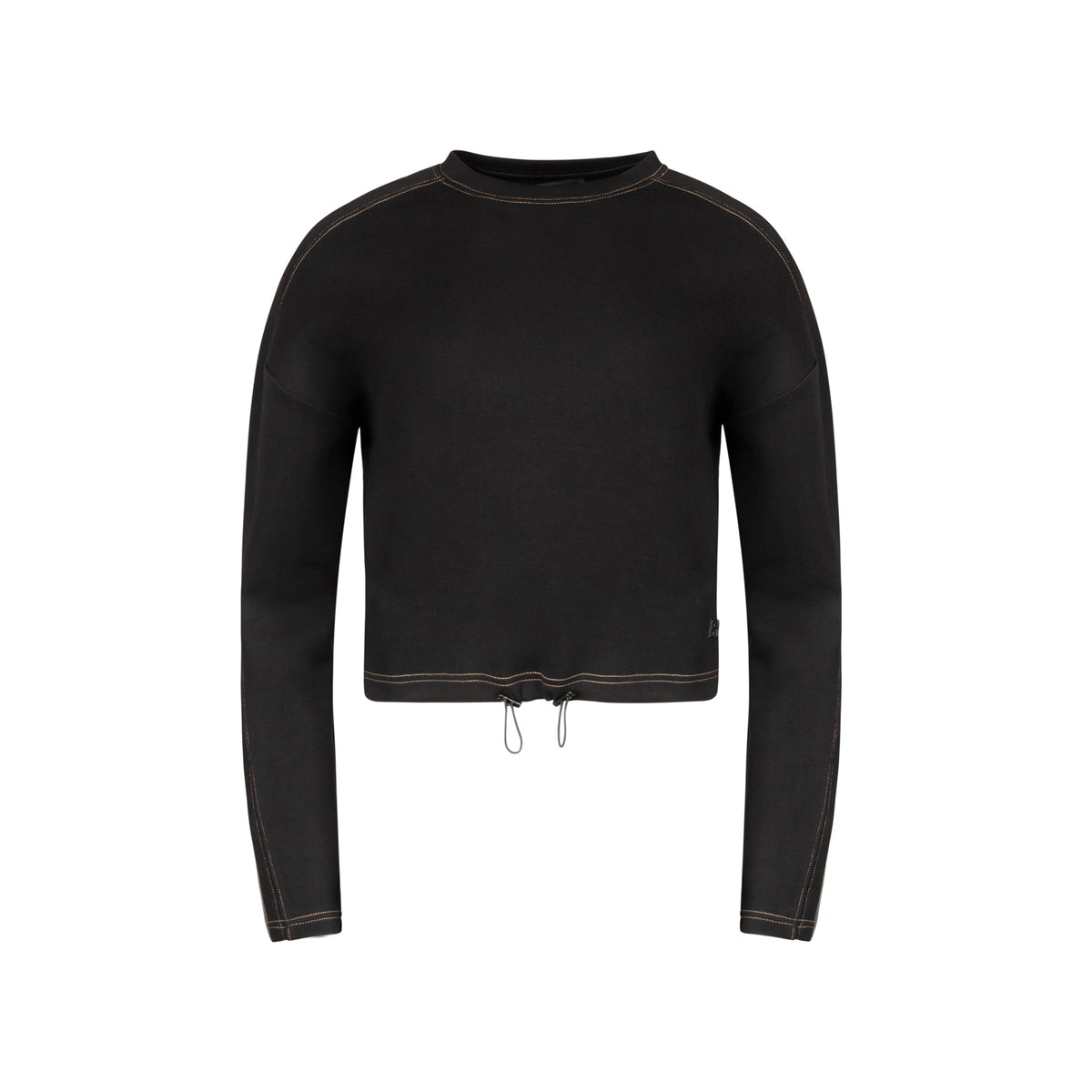 Cropped Top Stitched Top