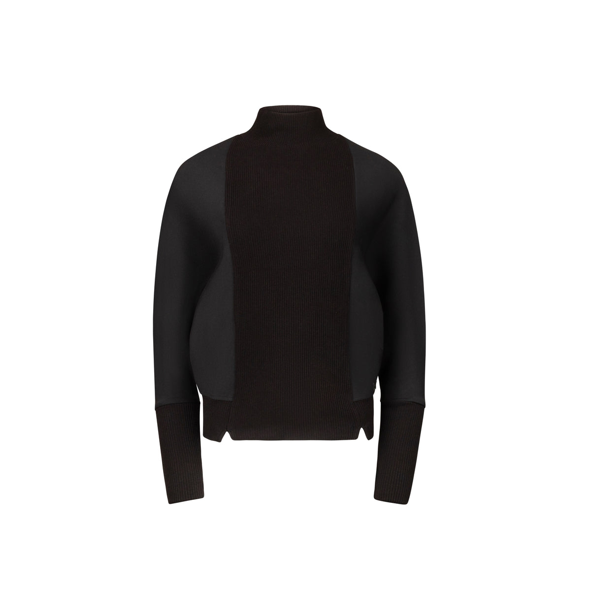 Knit Panel Scuba Top